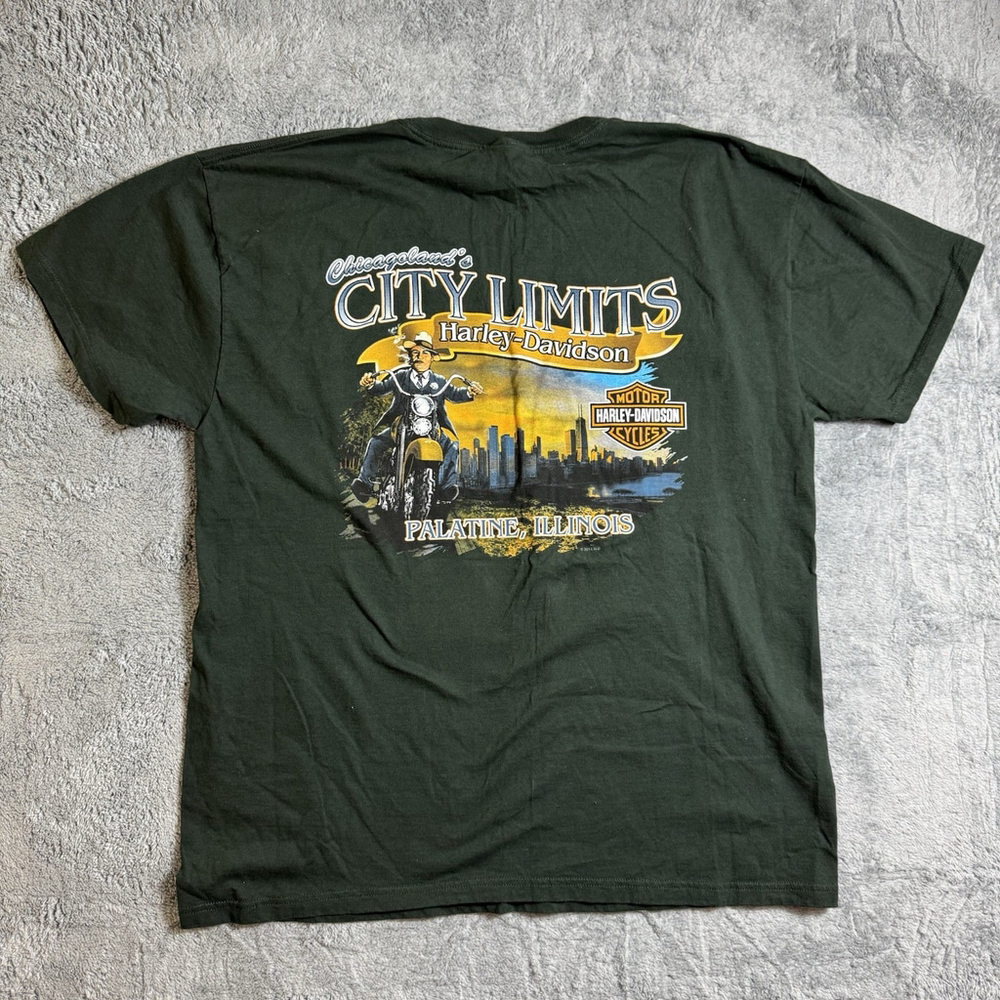 Harley Davidson T Shirt Mens XL Short Sleeve Chicagoland Illinois NWOT - Picture 2 of 6